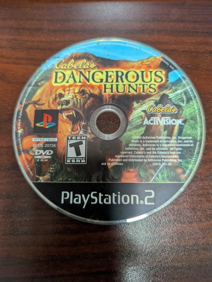Cabela'a Dangerous Hunts (PlayStation 2 PS2) NO TRACKING - DISC ONLY 730 - Image 1 of 1