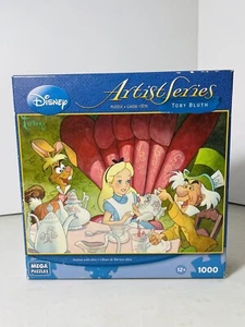 Disney Artist Serie Teatime mit Alice 1000 Teile von Mega Puzzles UNGEZÄHLT - Bild 1 von 3