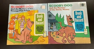 1977 Scooby Doo Mystery Of Strange Paw Prints & Sticky Money Book Peter Pan - Picture 1 of 6
