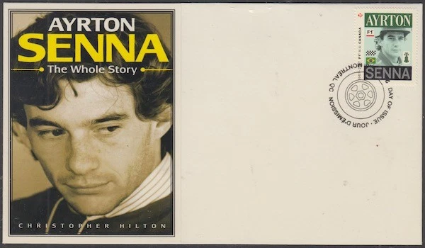 CANADA # 2995.5 - FORMULA 1 AYRTON SENNA POSTAGE STAMP on SUPERB ENVELOPE #5 - Image 1 of 1