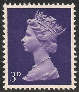 Great Britain #MH5 VF MINT LH - 1967 3p Queen Elizabeth II / Machin - Picture 1 of 2