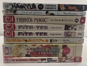 Lot 7 Mixed Manga Anime Pita Ten Kitchen Princess Haikyu Viz etal Graphic Novel - Imagen 1 de 9