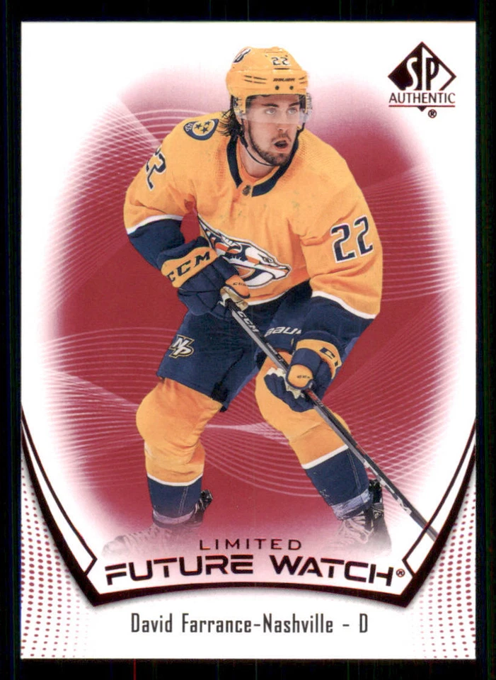 2021-22 SP Authentic Limited Red #117 David Farrance FW - Image 1 of 2