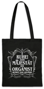 Seine Majestät Der Organist Hipster Bag Stofftasche Stoffbeutel Orgel Pfeifen - Picture 1 of 1