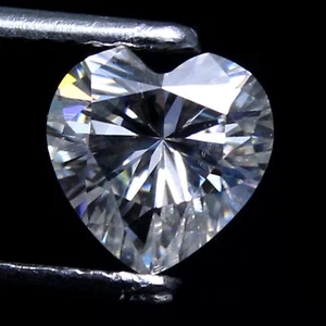 Wunderschön! DE Color VVS1 weißer loser Diamant 3x3 mm Herzschliff - Bild 1 von 12