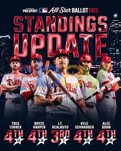 Philadelphia Phillies 2025 All-Star Ballot Collage 8x10 MLB Baseball Photo - Picture 1 of 1