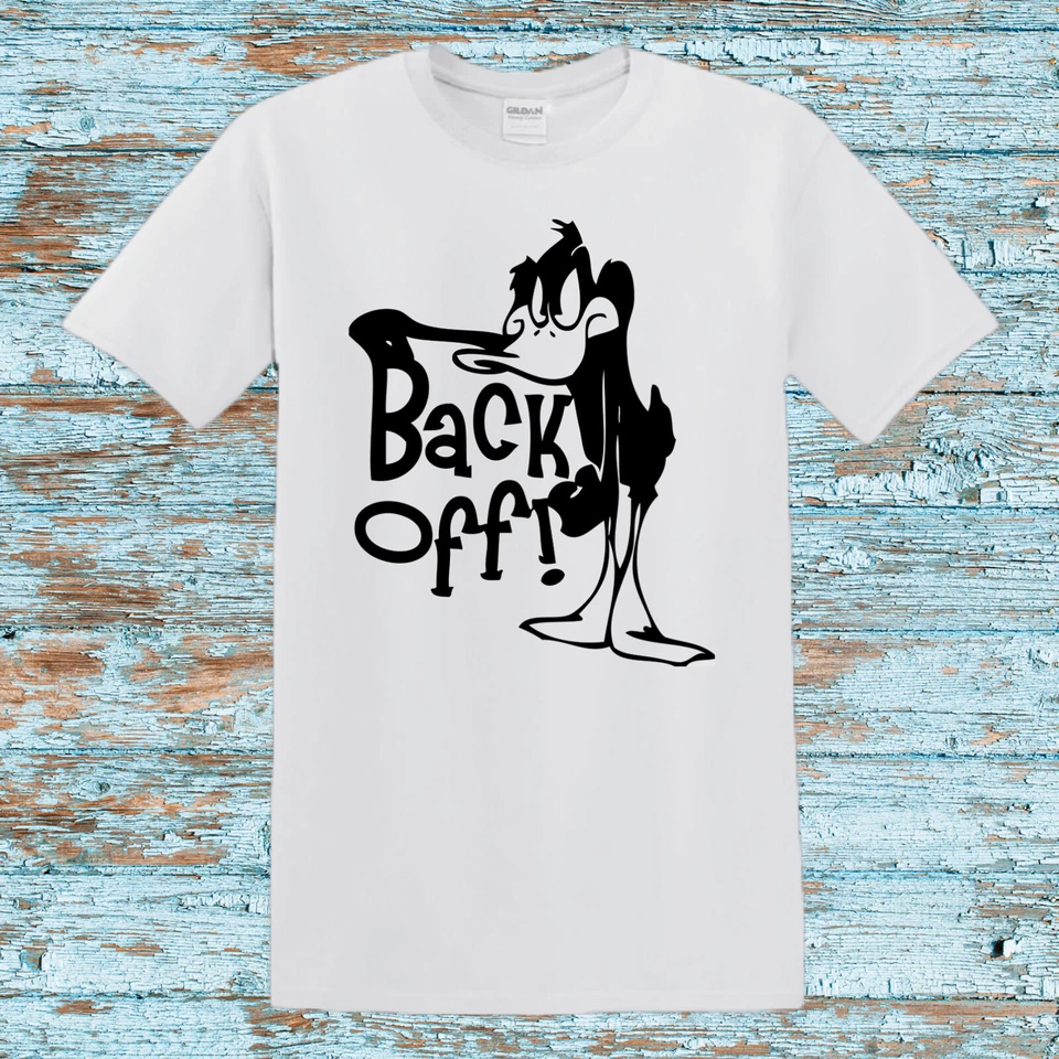 DAFFY DUCK CARTOONS LOVER BACK OFF GIFT 2023 BOY GIRL UNISEX T-SHIRT 3-14YER - Image 1 of 1