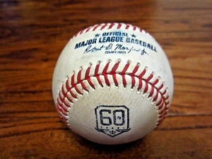 Kyle Lewis Mariners Game Used SINGLE Baseball 7/30/2022 Hit #112 Astros 60 Logo - Bild 1 von 6