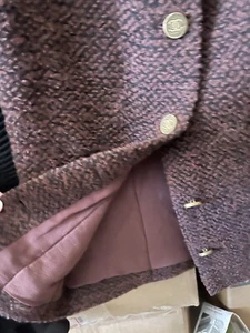 CHANEL 98A RUNWAY 4 CC KNOPF WUNDERSCHÖNER KLASSISCHER WOLL-TWEED-SCHLITZ MAXIROCK 40 - Bild 1 von 8