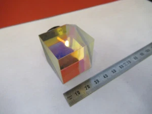 OPTICAL CUBE PRISM POLARIZED BEAM SPLITTER LASER OPTICS AS PICTURED &FT-5-P - Picture 1 of 12