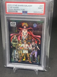 2022 Topps Star Wars Galaxy Star Wars #57 PRISM 37/75 PSA 9 COME NUOVO - Foto 1 di 6