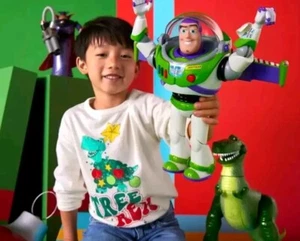 Disney Toy Story ''Tree Rex'' Holiday Long Sleeve Shirt S-14 Sensory Friendly - Picture 1 of 5