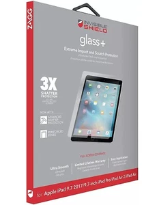 ZAGG InvisibleSHIELD Glass+ iPad 9.7" 2017/2018 Pro/Air Screen Protector Guard - Picture 1 of 2