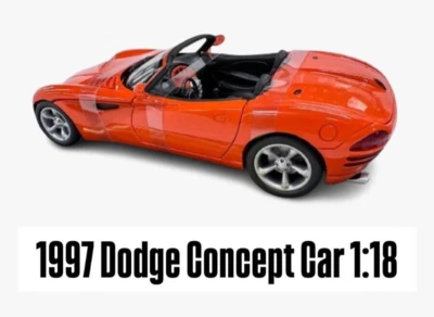 Dodge Concept 1997 coche diecast naranja escala 1:18 de Anson Foto 1 de 4