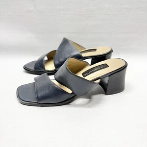 Liz Claiborne Gregory Blue Leather Platform Sandals Women’s 7.5 - Picture 1 of 7