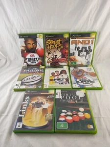XBOX Original Games Bundle Sports Basketball Football Gold Rugby Pool - Picture 1 of 13