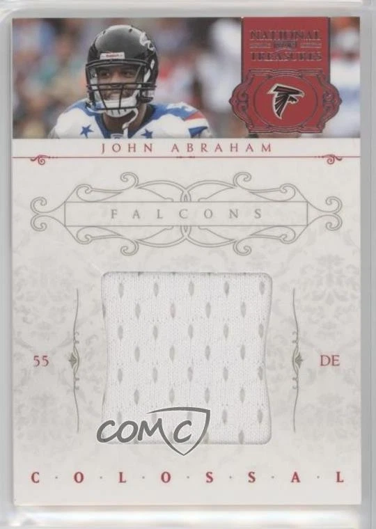 2011 Playoff National Treasures Colossal Materials /99 John Abraham #40 - Image 1 of 2