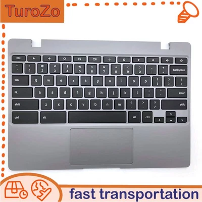 New For Samsung Chromebook4 XE310XBA Palmrest Upper Case + Keyboard BA98-02175A - Image 1 of 4