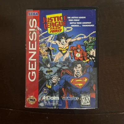Sega Genesis Justice League Task Force Video Game, Tested With No Manual - Image 1 of 2