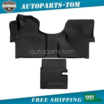 Tapetes revestidos de pasillo delantero y central TPE para Mercedes-Benz Sprinter 2007-2021 Foto 1 de 4