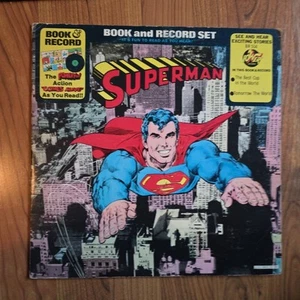 Superman Book And Record BR 514 Power Records Vinyl Record  33rpm Great Shape! - Picture 1 of 3
