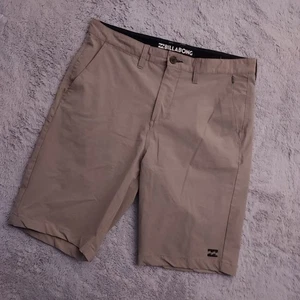 Billabong Shorts Mens 32 Hybrid Submersibles Crossfire Surf Swim Stretch Brown - Picture 1 of 9