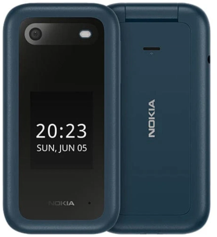 TELEFONO CELLULARE NOKIA 2660 FLIP 4G RADIO FM DUAL SIM FOTOCAMERA FLASH MP3 BLU - Immagine 1 di 1
