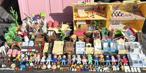 Großes Vintage 70er 80er Playmobil Konvolut Viktorianische Figuren Hexe Statue Freiheit Weihnachtsmann - Bild 1 von 14