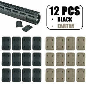 M-Lok Rail Cover Low Profile SNAP-IN Slot Covers for  System Black / Tan - Picture 1 of 19