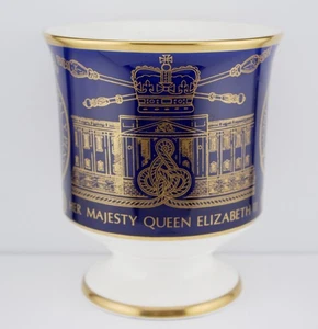 Beautiful L/E Coalport 1952-1977 QEII Commemorative Silver Jubilee Goblet - Picture 1 of 5
