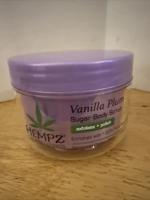 Hempz травяной ванильный крем скраб для тела 7,3 унц. Отшелушиватель для тела + лак - Изображение 1 из 4
