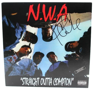 Ice Cube N.W.A. Álbum de vinilo firmado Straight Outta Compton con certificado de autenticidad Beckett BT78236 - Imagen 1 de 3
