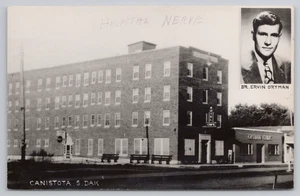 Postkarte RPPC Ortman Klinik und Nervenkrankenhaus in Canistota. SD. - Bild 1 von 2
