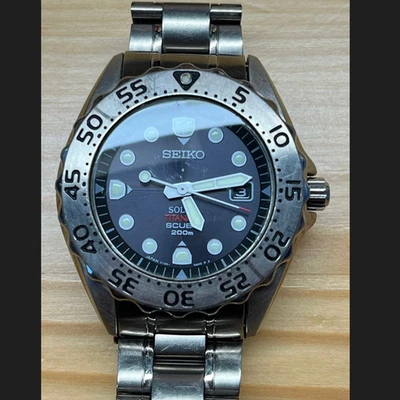 Seiko Prospex Diver SBDN013 V145 X Mark modelo relógio de titânio testado raro JAPÃO - Imagem 1 de 4