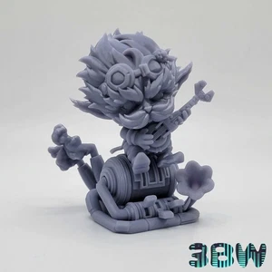 Chibi Heimerdinger | Kit modelo de resina de 3 pulgadas | Inventor Arcano de League of Legends - Imagen 1 de 7