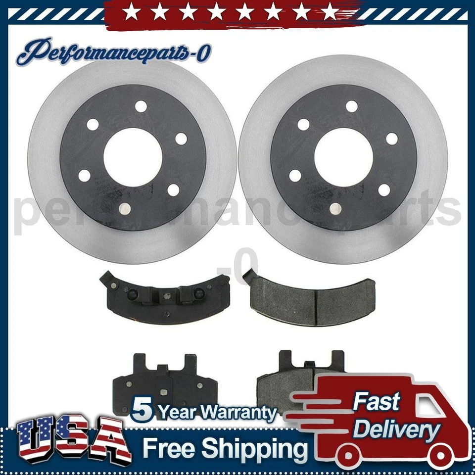 Front Disc Brake Pad Set Disc Brake Rotor for Chevrolet K1500 Suburban 1992-1999 - Image 1 of 4
