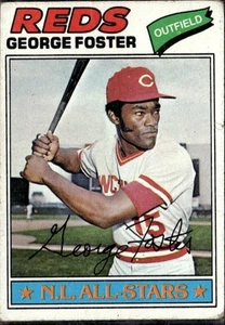 George Foster 1977 Topps #347 Cincinnati Reds - Picture 1 of 2