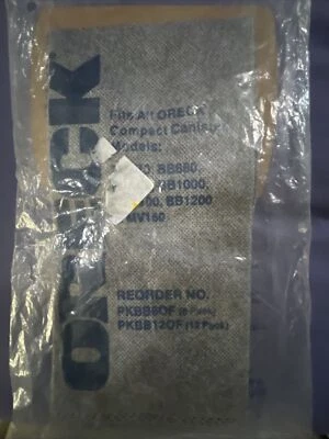 1 bote compacto Oreck Housekeeper PKBB120F bolsa de vacío con filtro de carbón Foto 1 de 3