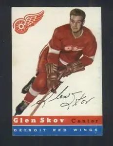 1954-55 Topps #16 Glen Skov NM/NM+ Red Wings 108263  - Picture 1 of 2