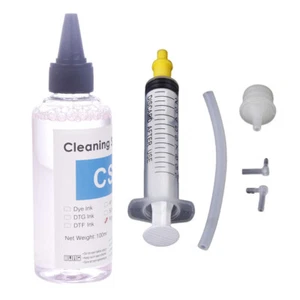 100ml DTF Ink Cleaner Cleaning Liquid For DTF Printer Printhead Tube Cleaning - Zdjęcie 1 z 12