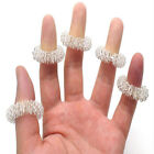 10pcs Stainless Steel Finger Massage Ring Acupuncture Ring Therapy Relax Bl-ml