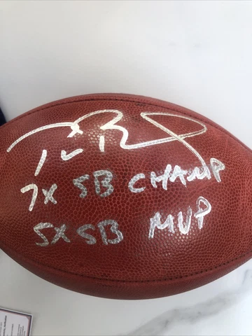 Tom Brady Tampa Bay Buccaneers Signed Wilson Duke Football W/ COA By Fanatics Cover
