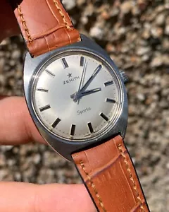 Orologio uomo vintage Zenith Sporto 33mm acciaio swiss made cal 2542 - Foto 1 di 11