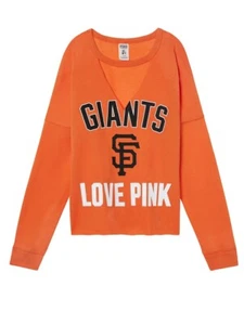 VS PINK MLB Cut Out Choker Sweater San Francisco Giants Size S (NWT) ***RARE*** - Picture 1 of 2