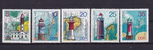 DDR MNH ** 2045-9 SC 1645-9 Lighthouses - Picture 1 of 1