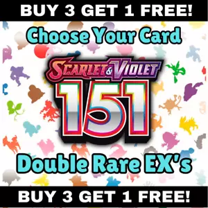Pokemon - S&V 151 - Double Rare EXs - Choose Your Card - Picture 1 of 13
