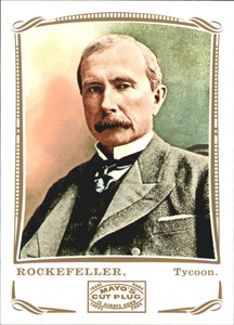 2009 Topps Mayo Football #266 John D. Rockefeller tycoon