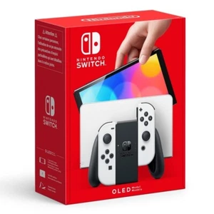 Nintendo Switch OLED Handheld-Konsole 64GB mit Joy-Con 3 Spielmodi Weiß NEU - Bild 1 von 8