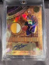 🔥 2010-11 Panini Gold standard Kobe Bryant - ON CARD AUTO / GAME WORN #/24 🔥