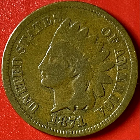 1871 INDIAN HEAD CENT Cover
